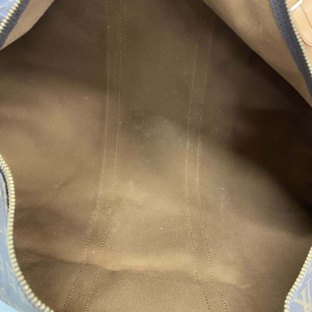 LOUIS VUITTON Authentic Brown Monogram Keepall 55 Boston Bag - Picture 4 of 12